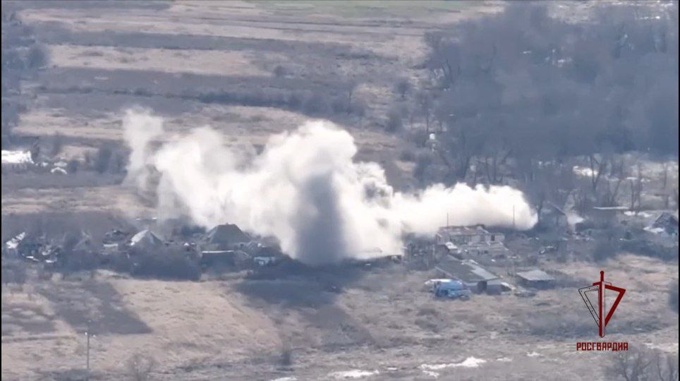 Военнослужащие Росгвардии уничтожили пункт временного размещения ВСУ в Харьковской области